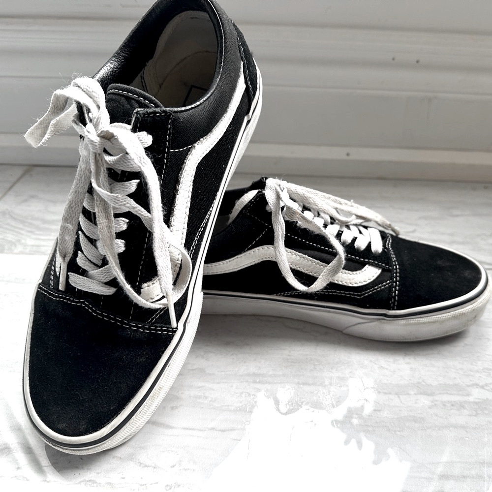 Vans Black and White Classic Sneakers